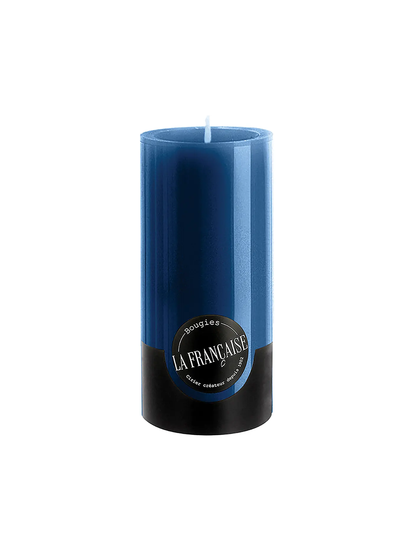 BOUGIES LA FRANCAISE | Stumpenkerze COLORAMA 15x7cm blanc | dunkelblau